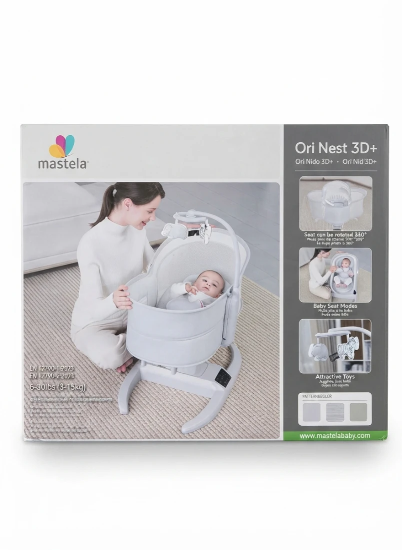 MASTELA ORI NEST 3D+ BABY INTELLIGENT 3D SWING: Baby Swing, Mastela Ori Nest 3D+, Smart Baby Rocker, Electric Baby Cradle, Infant 3D Bouncer, Automatic Baby Swing, Bluetooth Baby Cradle, Newborn Sooth