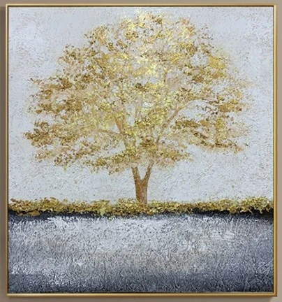 80x80 Golden Painting Wall Frame - Decorative Wall Frame, Modern Wall Art, Living Room Wall Decoration, Bedroom Wall Art, Office Wall Décor, Premium Wall Artwork, Contemporary Wall Frame, Interior Wal