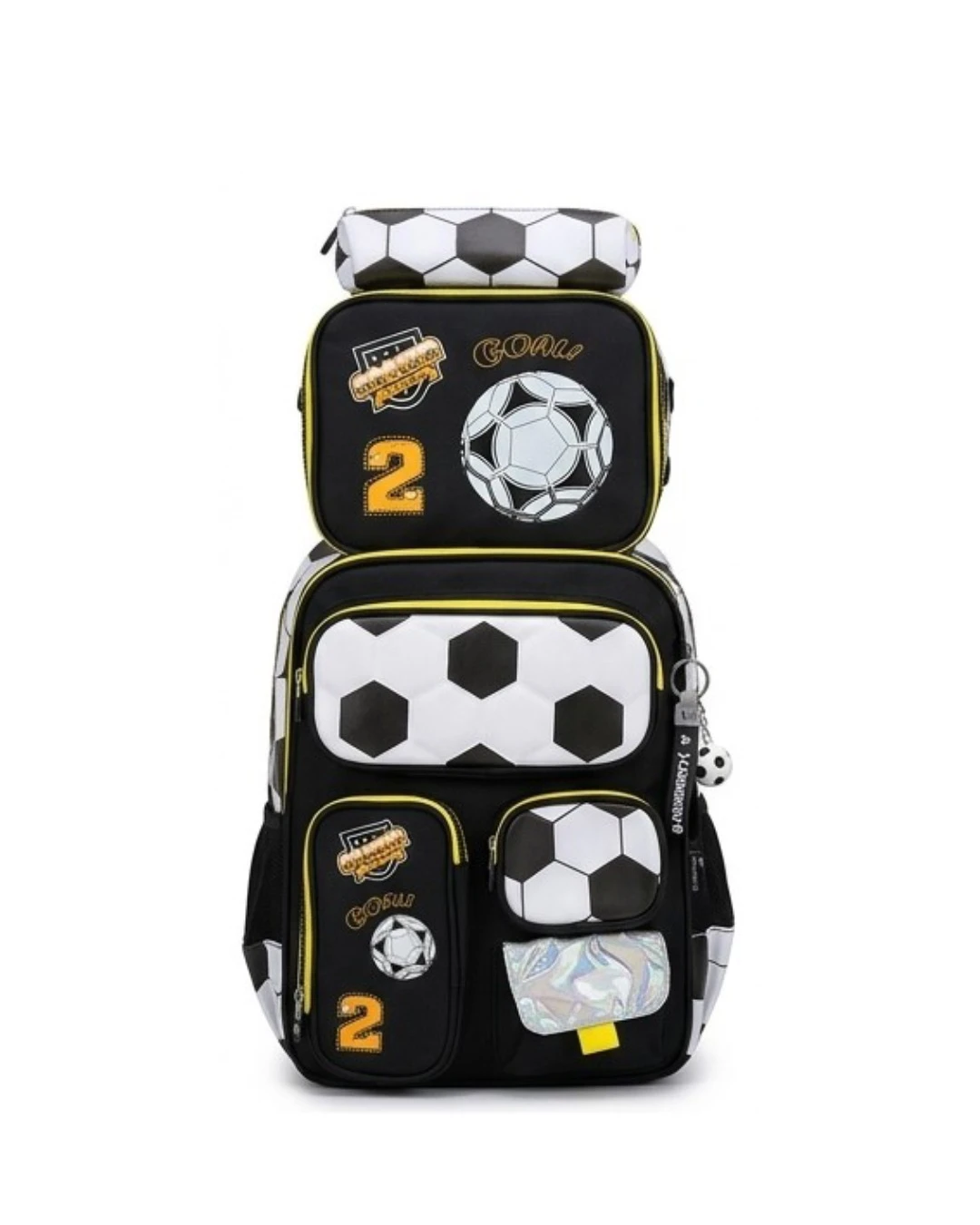 JASMINE STAR 3 IN 1 SOCCER BACKPACK SET: Jasmine Star, 3 in 1 School Bag, School Bag, Backpack, Student Backpack, Kids School Bag, School Backpack, Multifunctional Bag, 3 in 1 Bag, Stylish School Bag