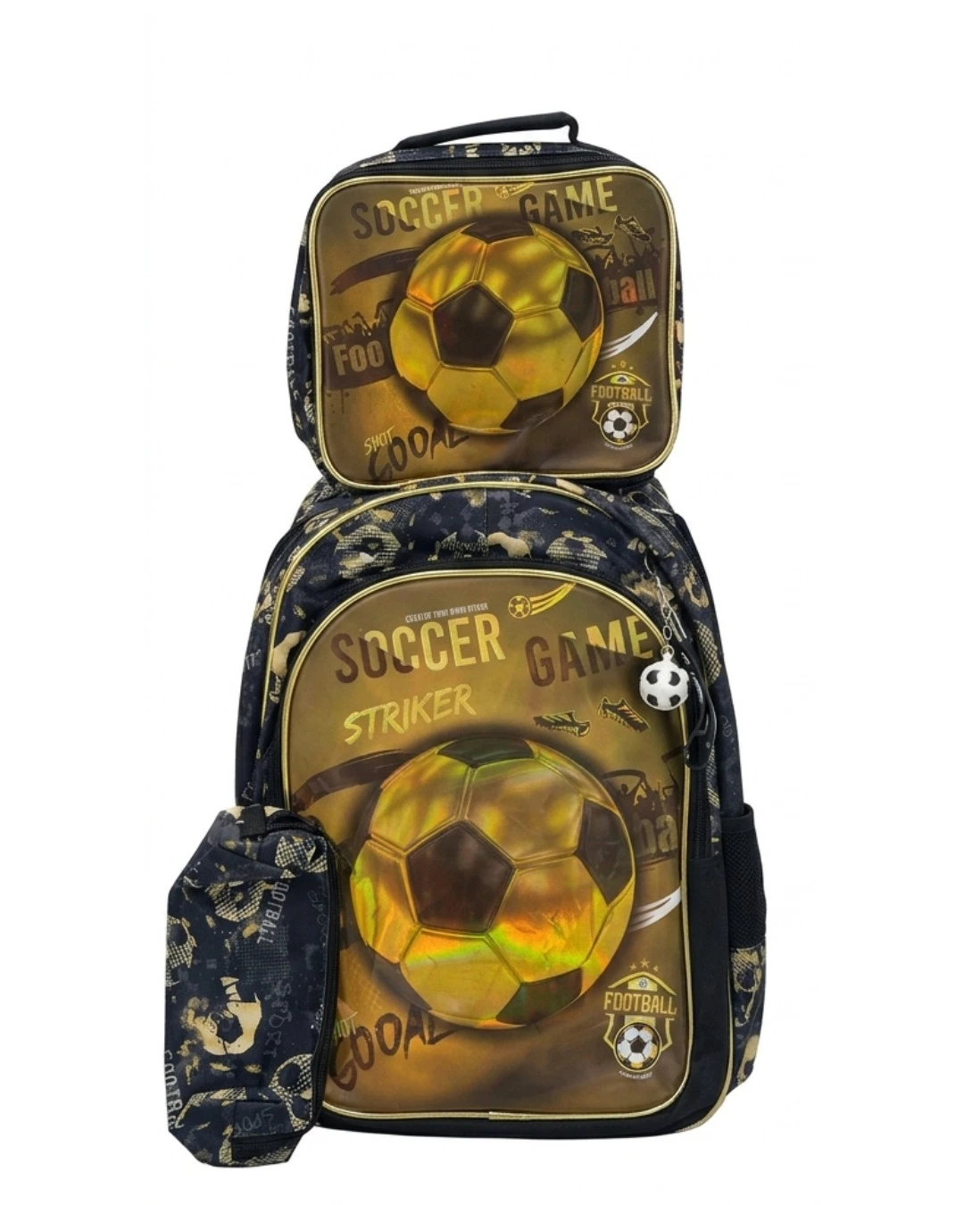JASMINE STAR SOCCER CHAMP 3 IN 1 SET: Jasmine Star, Jasmine Star School Bag, Jasmine Star 3 in 1, Soccer School Bag, Football Backpack, Soccer Champ Bag, Sports Bag for Kids, Soccer Backpack, Kids Sch