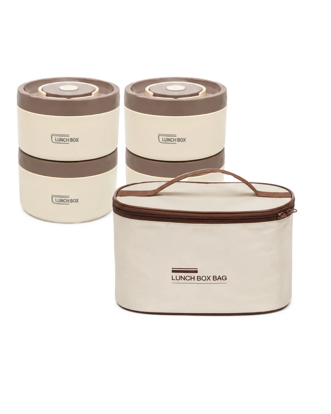 LUNCHBOX BAG WITH 4-MINI PLATES - 4 Mini Plates, 4 Compartment Lunch box, Kids Lunch box, School Lunch box, Lunch Box For Kids, Kids Food Container, Meal Prep Container
