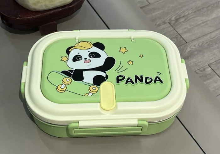 Panda Lunch Box -Kids Lunch Box, Leak-Proof Lunch Box, Bento Lunch Box, Food Storage Container, School Lunch Box, Lunch Box for Kids, Lunch Box for Adults, BPA-Free Lunch Box, Reusable Lunch Box, Port