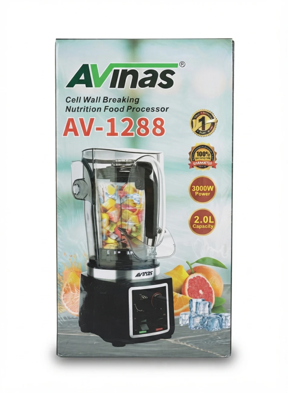 AVINAS CELL WALL BREAKING NUTRITION FOOD PROCESSOR: Food Processor, High Speed Blender, Nutrition Extractor, Cell Wall Breaking, 3000W Blender, Commercial Blender, Kitchen Appliances, Smoothie Maker, 