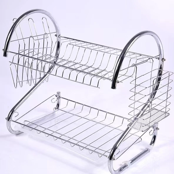 S-36 Steel Draining Rack - Kitchen Draining Rack, Dish Drying Rack, Kitchen Organizer, Plate Drying Rack, Utensil Holder, Rust-Resistant Dish Rack, Countertop Dish Rack, Kitchen Storage Solution, Dish