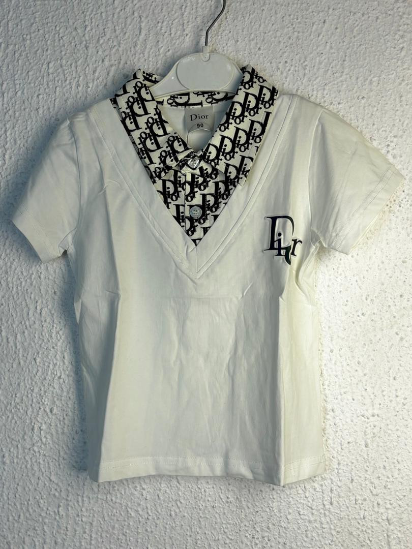 Dior Kids Collar T-shirt -  Made from premium-quality, breathable fabric, it feels soft against the skin and keeps your child comfortable all day long.