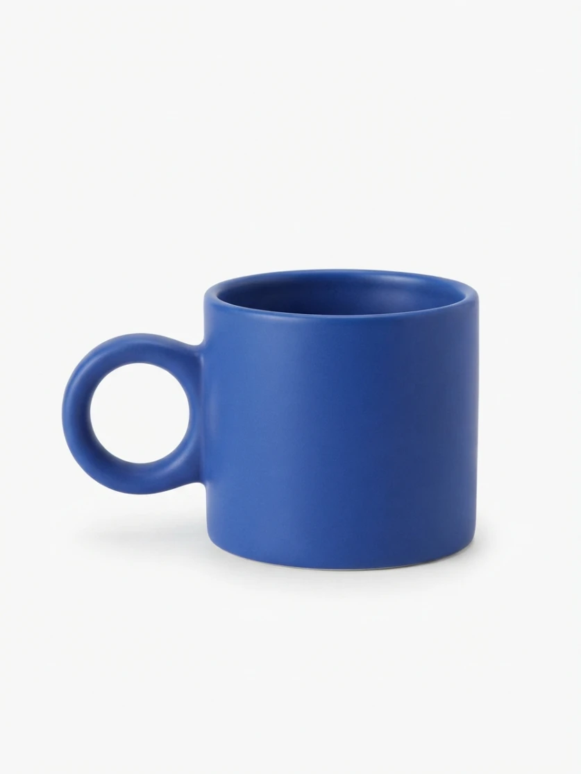 HOME MUG: Oval Mug, Ceramic Mug, Blue Coffee Mug, Tea Cup, Drinkware, Kitchen Accessories, Coffee Lover Gift, Artisanal Mug, Modern Tableware, Home Essentials, Rustic Ceramic, Office Mug, Everyday Dri