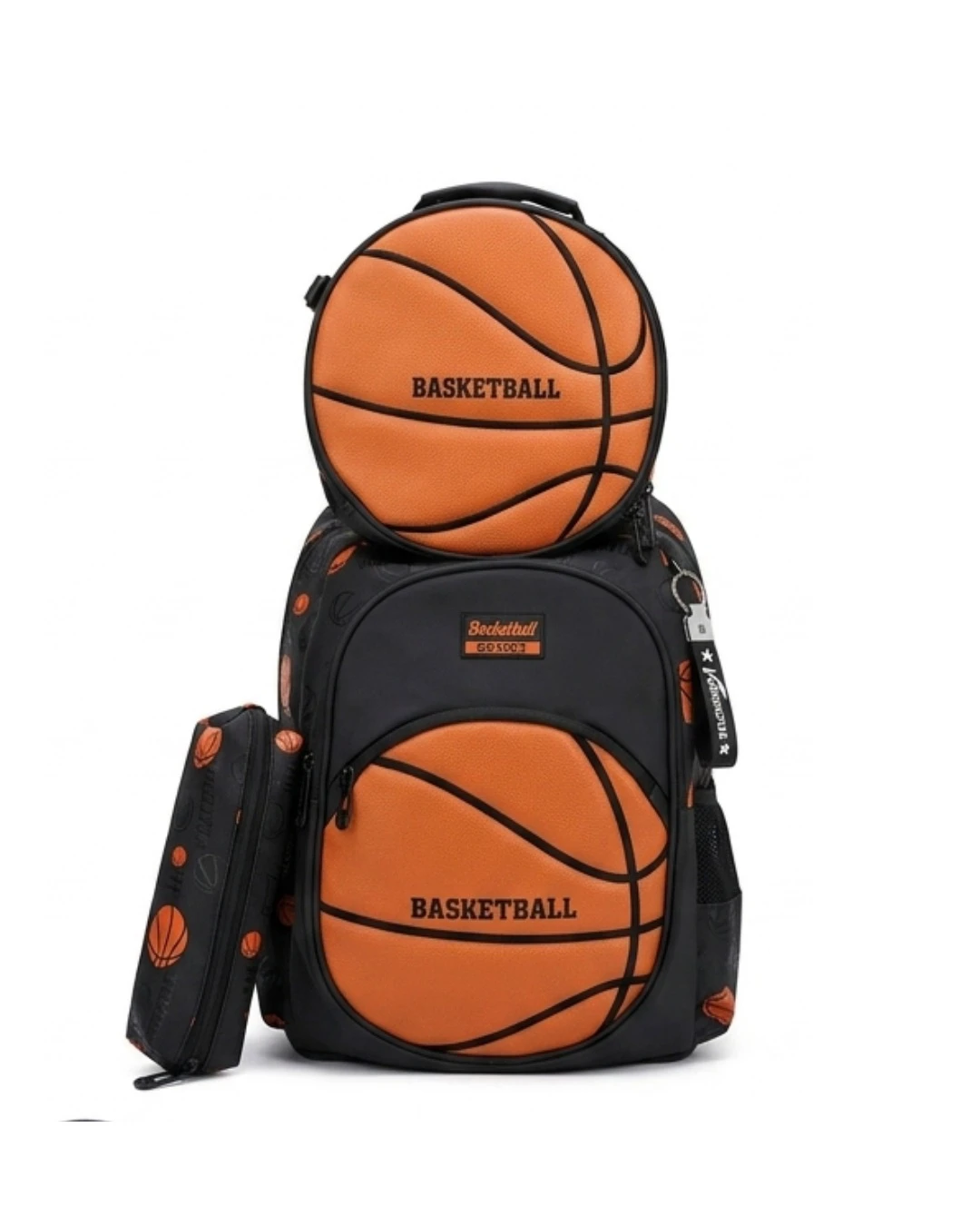 JASMINE STAR BASKET BLAST 3 IN 1 BAG SET: Jasmine Star School Bag, Jasmine Star 3 in 1, Basketball School Bag, Basket Blast Bag, Sports Bag for Kids, Hoop Backpack, Kids School Bag, Children School Ba