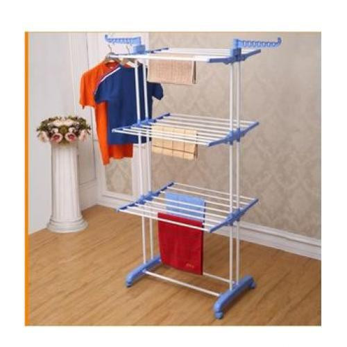 MULTI-PURPOSE THREE LAYERS CLOTH RACK - Home Organization, Storage Solution, Laundry Essentials, Space Saving, Organized Living, Home Essentials, Clothing Storage, MultiPurpose Rack, Modern Living
