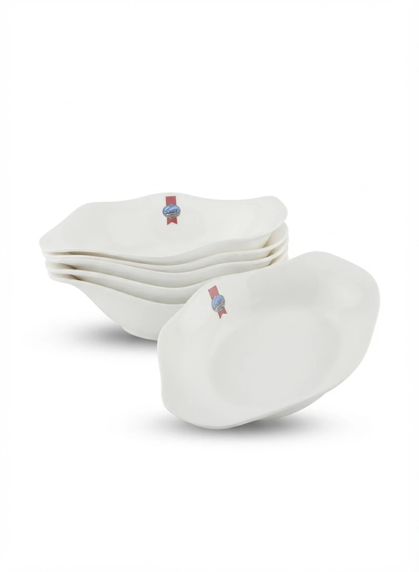 MELAMINE PLATE: Melamine Bowls, Modern Dinnerware, Shatterproof Serveware, White Melamine Plates, Outdoor Dining Dishes, Everyday Dinnerware, Casual Tableware, Kitchen Serveware, Stackable Plates, Sid