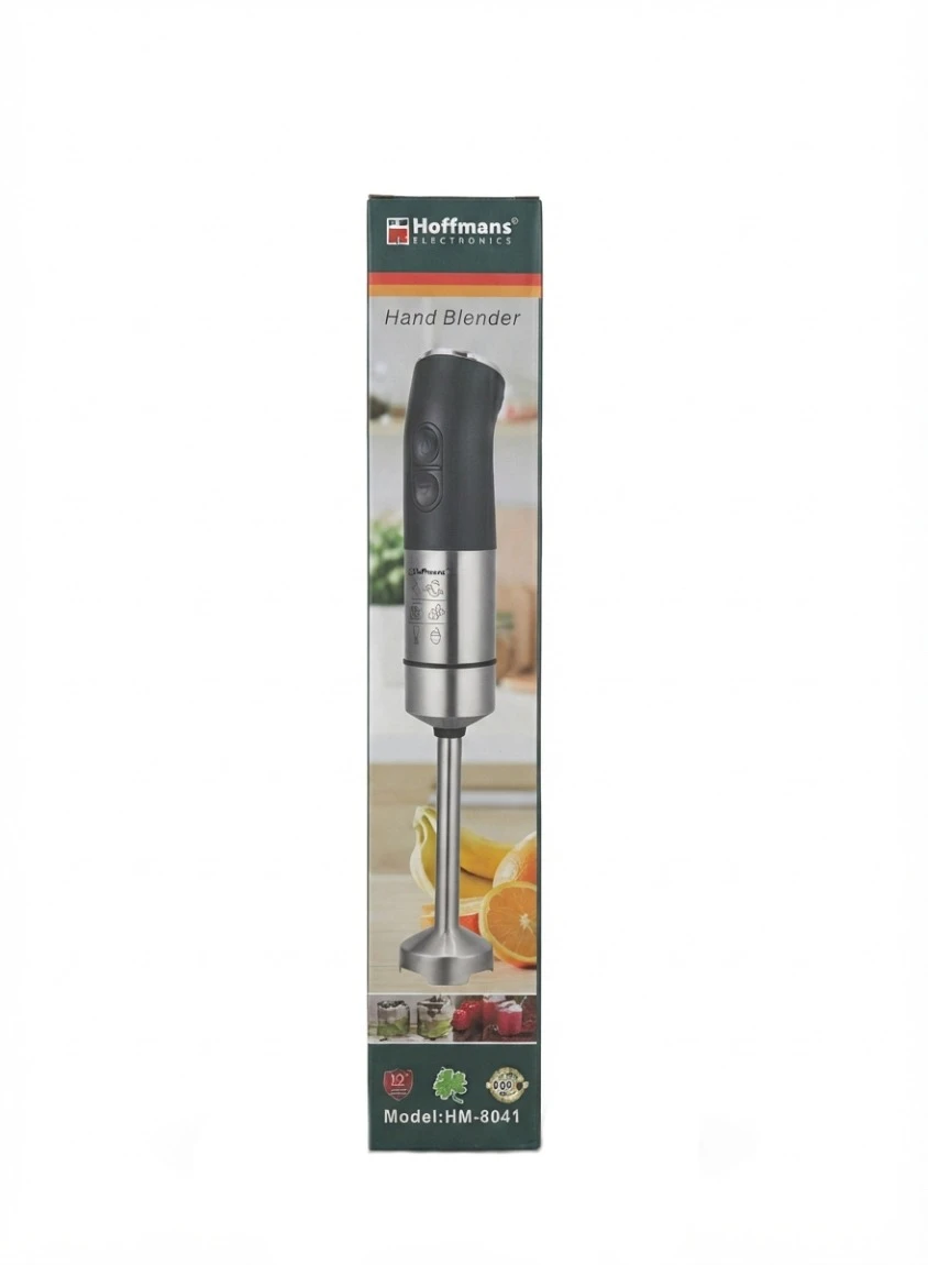 HOFFMANS HAND BLENDER: Hoffmans Hand Blender HM-8041, Immersion Stick Blender, Stainless Steel Hand Blender, Hoffmans Electric Food Blender, Portable Soup and Smoothie Blender, Kitchen Immersion Mixer