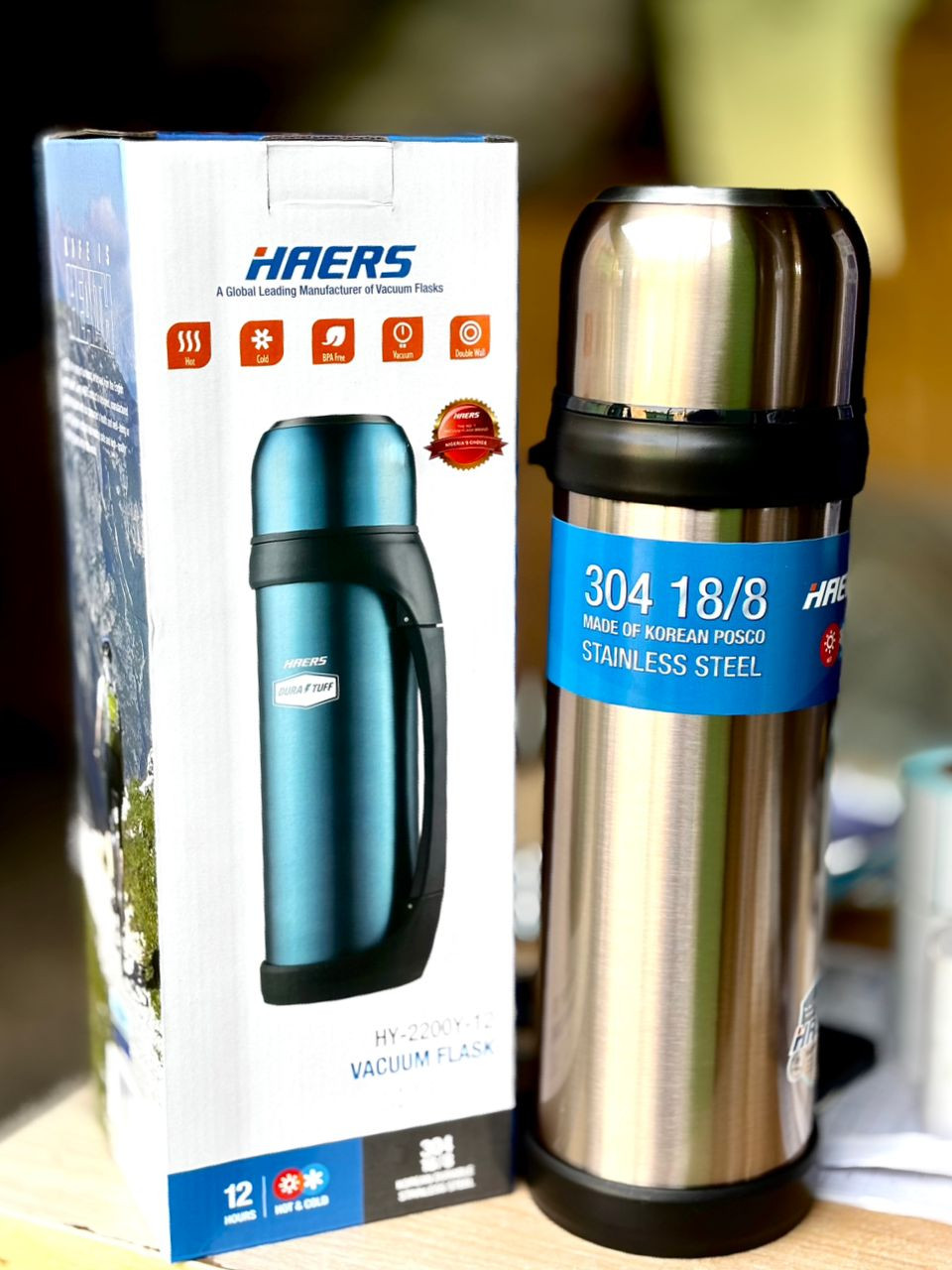 HEARS VACUUM FLASK  (2.2L)