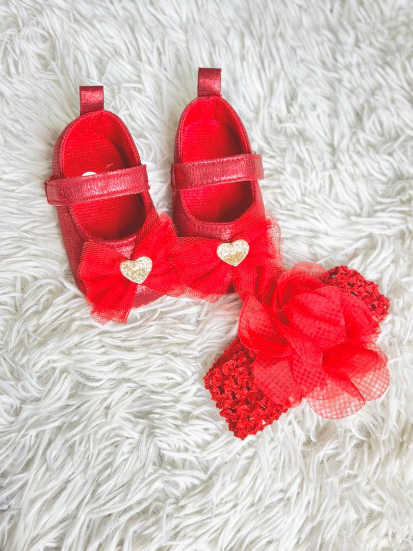 Baby Headwrap & Shoes