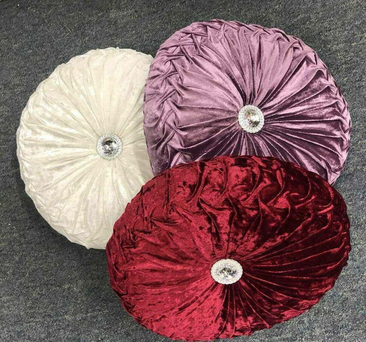 LUXURY ROUND VELVET THROW PILLOW - Round Cushion, Round Decorative Cushion, Accent Pillow, Luxury Cushion, Plush Velvet Pillow, Sofa Throw Pillow, Bed Decorative Pillow, Living Room Cushion, Bedroom P