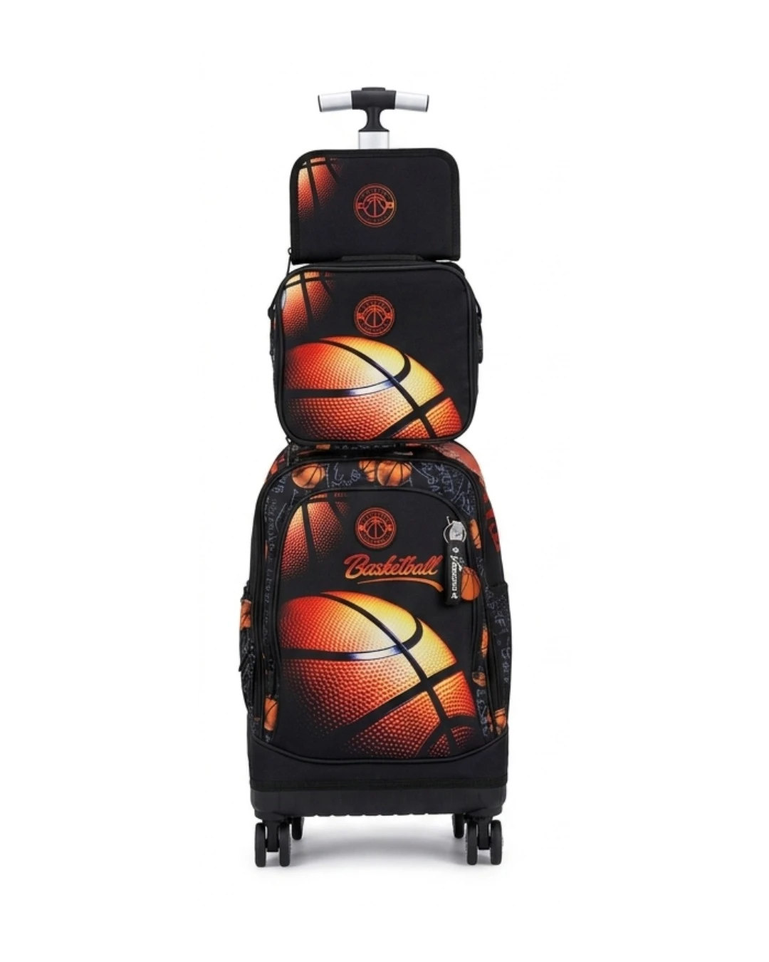 JASMINE STAR 3 IN 1 TROLLEY BAG SET: Jasmine Star, Jasmine Star School Bag, Jasmine Star 3 in 1, Trolley School Bag, Basketball School Bag, Rolling Backpack, Wheeled School Bag, Basketball Backpack, S