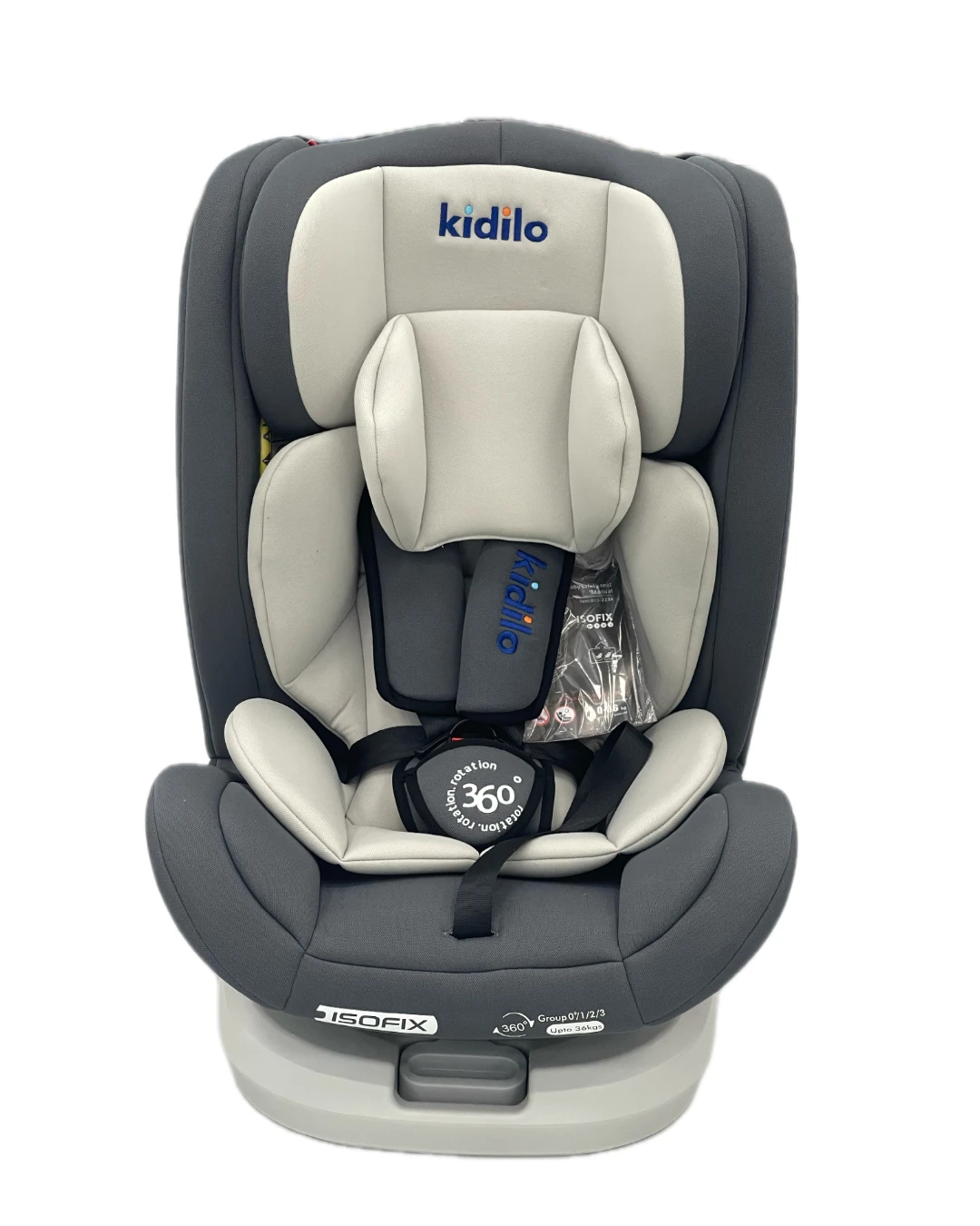 KIDILO ISOFIX 360 DEGREE CAR SEAT - Kidilo Car Seat, 360 Car Seat, Baby Car Seat, Isofix Car Seat, Toddler Car Seat, Child Safety Seat, Rotating Car Seat