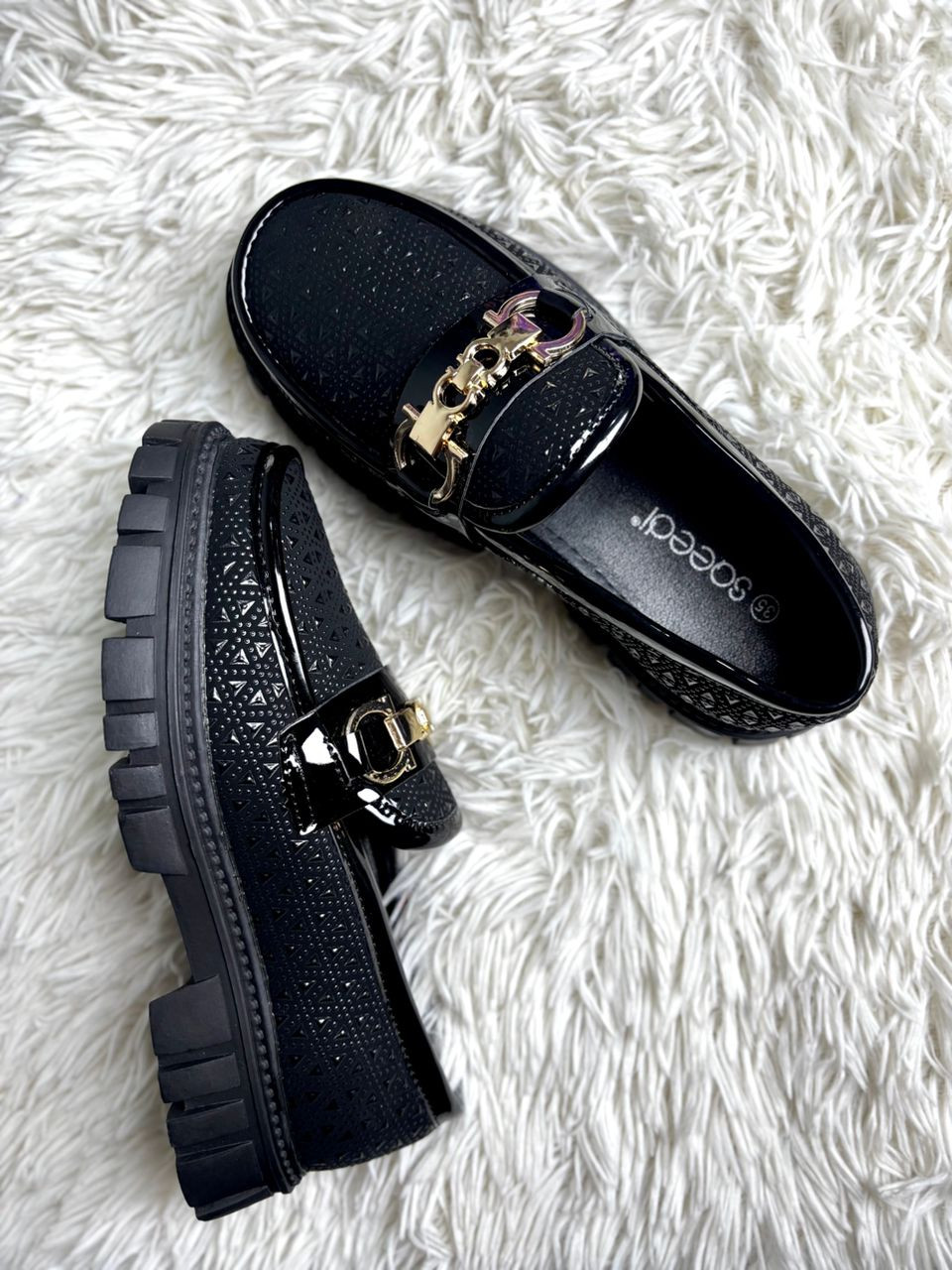 SQEEQI CHUNKY LOAFER SHOE (SIZE 28-39)