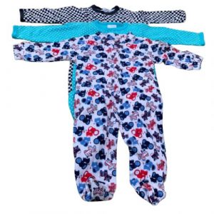 Unisex Baby Overall Dress Footies 3 In 1